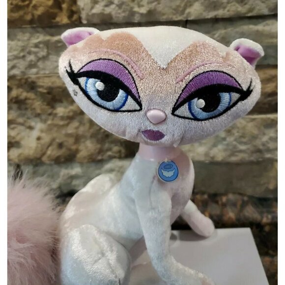 Bratz Petz Cat, Pose-able, Pink Plush Stuffed Animal Toy blue eyes - Picture 7 of 8